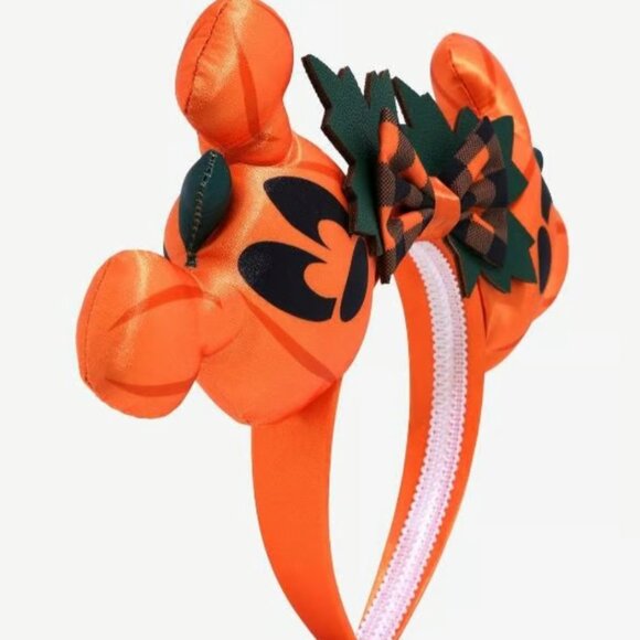 Disney Halloween Disney Minnie Mouse Jack-O'Lantern Mouse Ears Headband - Picture 3 of 7